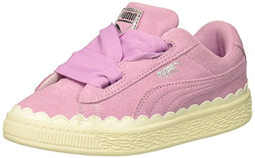 PUMA Baby Suede Heart Rubberized Kids Sneaker Orchid-Whisper White 6 M US Toddler