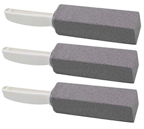 Tuodeal Pumice Cleaning Stone for Toilet Cleaning with Handle 3 Pack