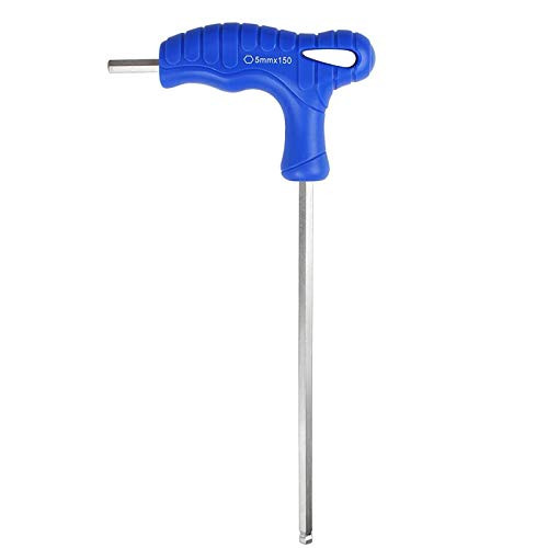 Andux Land Hexagonal Wrench Blue T-Handle CR-V Metric with Ball Shape End NLJBS-06 -5mm-