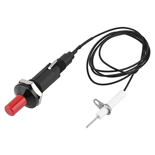 Piezo Spark Ignition, 1 Out 2 Button Igniter Piezo Spark Ignition Kit with Ignition Needle  and  10m Cable, Propane Push Button Piezo Igniter, for BBQ Grill Fireplace Stove Gas