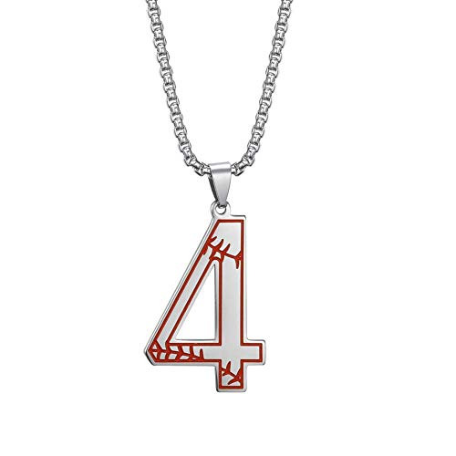DWJSu Jersey Number Pendant Necklace Initial Punk Stainless Steel Lucky Number Basketball Football Sport Fan Baseball Number Necklace Gift for Boy DWJSu Jersey Number Pendant Necklace Initial Punk Stainless Steel Lucky Number Basketball Football Sport Fan Baseball Number Necklace Gift for Boy