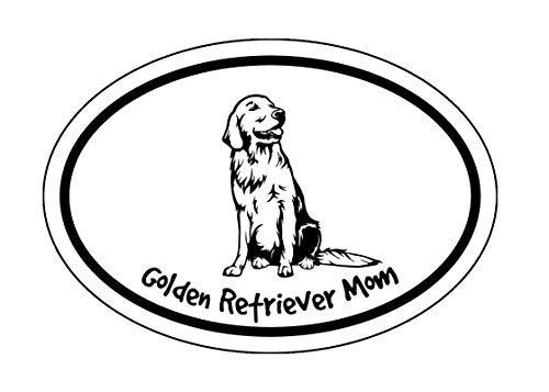 WickedGoodz Oval Golden Retriever Mom Decal - Dog Bumper Sticker - Laptops Tumblers Windows Cars Trucks Walls WickedGoodz Oval Golden Retriever Mom Decal - Dog Bumper Sticker - Laptops Tumblers Windows Cars Trucks Walls