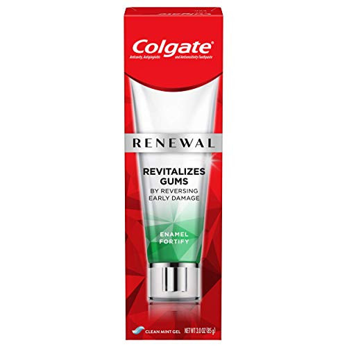 Colgate Renewal Gum Toothpaste, Enamel Fortify - Clean Mint Gel Formula -3 ounce-