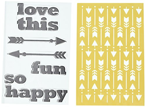 Hampton Art Jillibean Soup Stamp and Stencil Set, Love This