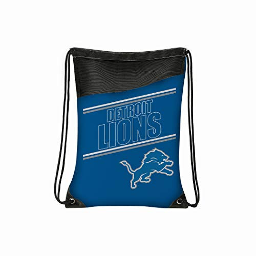 Officially Licensed NFL Detroit Lions "Incline" Backsack, 18" x 13.5", Blue