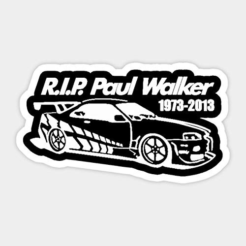 RIP Paul Walker Car Decal - Sticker Graphic - Car Vinyl Sticker Decal Bumper Sticker for Auto Cars Trucks