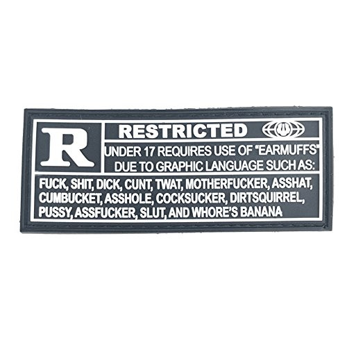 Rated_R Tactical Morale Patch - with Hook and Loop Backing by Patch Panel