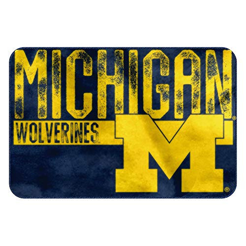 The Northwest Company NCAA Michigan Embossed Memory Foam Rug, One Size, Multicolor