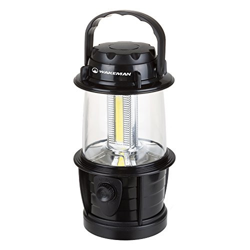 Wakeman LED Adjustable COB Outdoor Lantern Flashlight With Dimmer Switch for Hiking/Camping, Black Wakeman LED Adjustable COB Outdoor Lantern Flashlight With Dimmer Switch for Hiking/Camping, Black