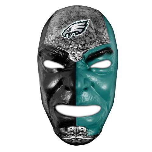 Franklin Sports NFL Philadelphia Eagles Fan Face Mask - Team Fan Masks for NFL Football Games and Tailgates - Sports Fan Face Mask - Face Paint Masks Franklin Sports NFL Philadelphia Eagles Fan Face Mask - Team Fan Masks for NFL Football Games and Tailgates - Sports Fan Face Mask - Face Paint Masks