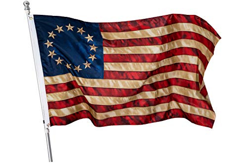 Homissor Tea Stained American Flag 13 Stars 3x5 Outdoor- Betsy Ross Flag 13 Colonies Primitive Vintage US USA Flags Banner Heavy Duty Homissor Tea Stained American Flag 13 Stars 3x5 Outdoor- Betsy Ross Flag 13 Colonies Primitive Vintage US USA Flags Banner Heavy Duty