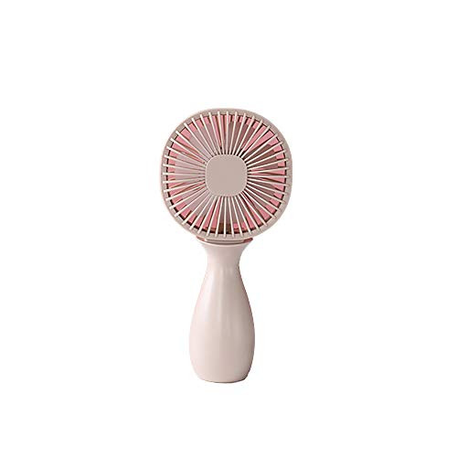 HUI JIN Handheld Fan Mini Fan Portable Fan USB Rechargeable Battery Operated Desktop Fan Personal Cooling Fan Foldable Pink