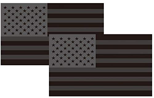 2 Pack All Black American Flag Bumper Sticker Decal-US Black Flag Decal 5"x3" for Truck Car Laptop Bumper Window Decor Waterproof Decal Car Decoration 2 Pack All Black American Flag Bumper Sticker Decal-US Black Flag Decal 5"x3" for Truck Car Laptop Bumper Window Decor Waterproof Decal Car Decoration