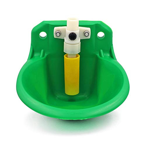 N\C Goat Watering Bowl Automatic Water Trough Sheep Drinking Waterer Cups for Small Cattle,Sheep, Goats, Piglets, Small Horses Farm Livestock Supplies -Plastic Valve-