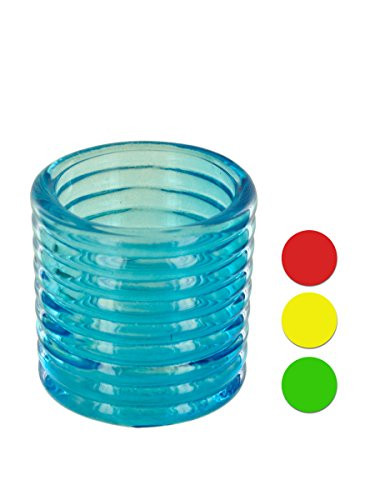 Kole Ribbed Glass Candle Holder Countertop Display