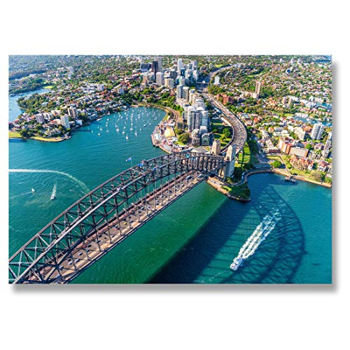 Photograph 6" x 4" - Sydney Harbour Bridge Australia Art Print 15 X 10 cm -6 X 4 in- 280gsm satin gloss photo paper -16291