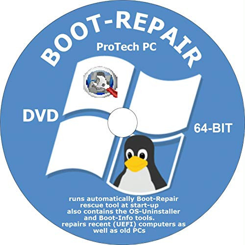 Pro PC Boot Repair Software DVD Compatible with Windows File Recovery Utility Suite 64-bit Easy-to-use -automatic repair in 1 click  - Free Live Over The Phone Tech Support