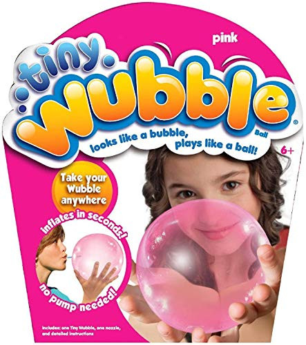 Tiny Wubble Bubble Ball Pink ~ Kids Party Favors and Activities Toys - Pink Bubble Ball