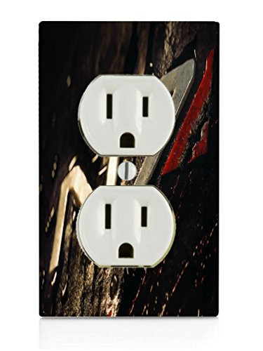 EandM Fan Inspired N Electrical Outlet Plate