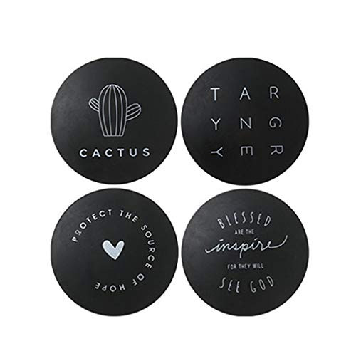 Fine 4PCS Rubber Self- Adhesive Crash Pad, Silicone Door Handle Knob Crash Pads Pinch Guard Door Stopper Cushion Doorstops Wall Protectors Crash Pad -Black-