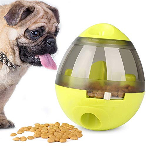 Acici Tumbler Automatic Pet Slow Feeder for Increasing Pet IQ Interactive,Food Dispensing Ball YG09 Green