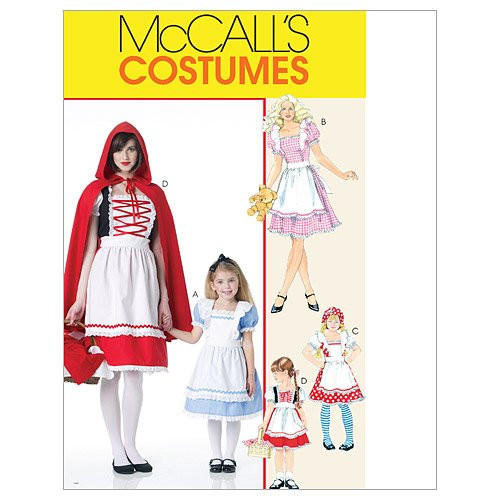 McCall's Patterns M6187 Misses'/Children's/Girls' Storybook Costumes, Size Miss (SML-MED-LRG-XLG) McCall's Patterns M6187 Misses'/Children's/Girls' Storybook Costumes, Size Miss (SML-MED-LRG-XLG)