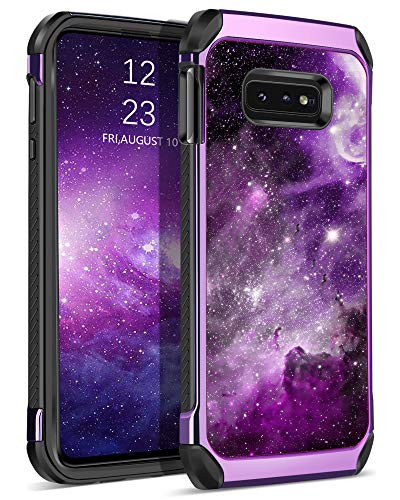 BENTOBEN Galaxy S10e Case, Samsung S10e Case, Glow in The Dark Dual Layer Hybrid Hard PC Soft TPU Rubber Rugged Anti-Slip Shockproof Protective Cases for Samsung Galaxy S10e 5.8" 2019, Nebula