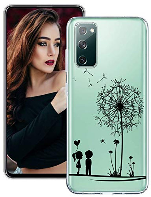Galaxy S20 FE 5G Case Compatible with Samsung Galaxy S20 FE 5G Case Crystal Clear Soft Cute Silicone TPU Rubber Bumper Scratch Resistant Protective Cover for Samsung S20 FE -Fan Edition- 5G Smarphone