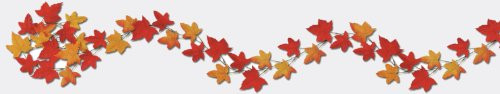 Autumn Leaf Garlands -asstd designs- Party Accessory  -1 count- -1/Pkg-