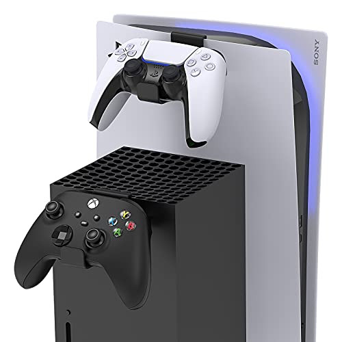 Hanger Holder for Xbox Series X, PS5 Controller and Headphone, Storage Bracket for Playstation 5 DualSense and Xbox Series X Controllers, No Screws  and  No Adhesive Tape