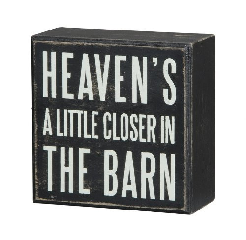 Primitives by Kathy Classic Box Sign In The Barn