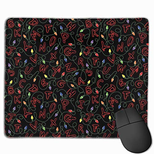 Funny Mouse Pad Stranger Things Large Gaming Mouse Mat Black Mousepad for Computers Laptop Desk