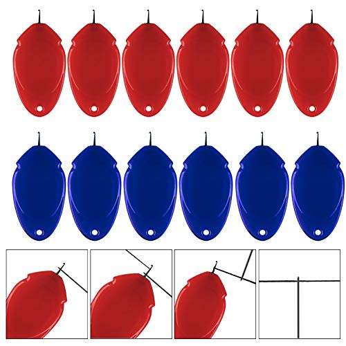 Needle Threader for Hand Sewing 12Pieces, Plastic Wire Loop DIY Simple Needle Threader Hand Machine Sewing Tool for Sewing Crafting