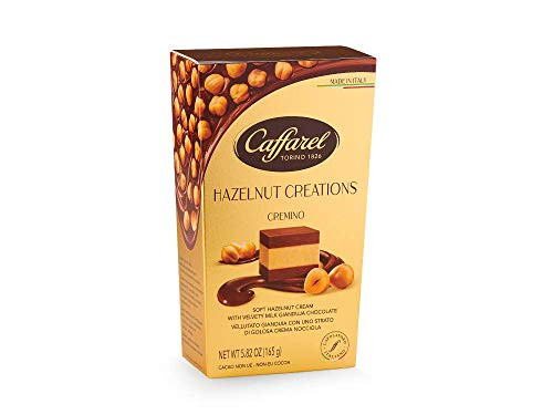 Caffarel Chocolate Truffles Cornet Pralines -  Hazelnut Creations Piemonte Hazelnuts and Milk Chocolate Pralines 5.82 OZ -165g-. Velvety Milk Chocolate with crunchy Italian Hazelnuts  -Cremino-