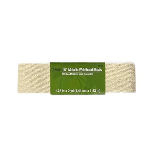 Dritz 0372052 Soft Waistband Elastic 1-3/4inX2yd-White Gold White