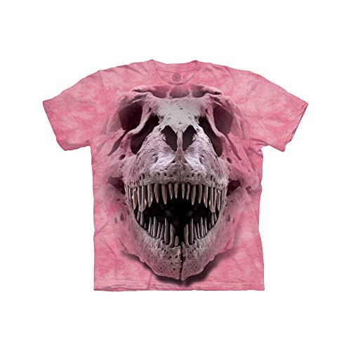 The Mountain T-Rex Big Skull Child T-Shirt, Pink, XL