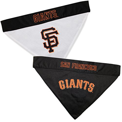 Pets First SFG-3217-S-M MLB San Francisco Giants Reversible Pet Bandana, Small/Medium, MLB Team Color