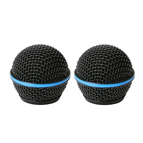 Bolymic Ball Head Microphone Grille Replacement, for RK323G Beta58A Beta58 Black 2-Pack