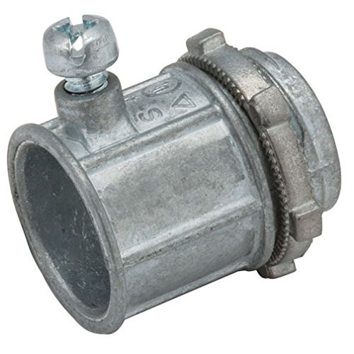 Hubbell-Raco 2602CP Connector, Set-Screw, 1/2-Inch Trade Size, EMT, Zinc, Uninsulated, Pack of 50