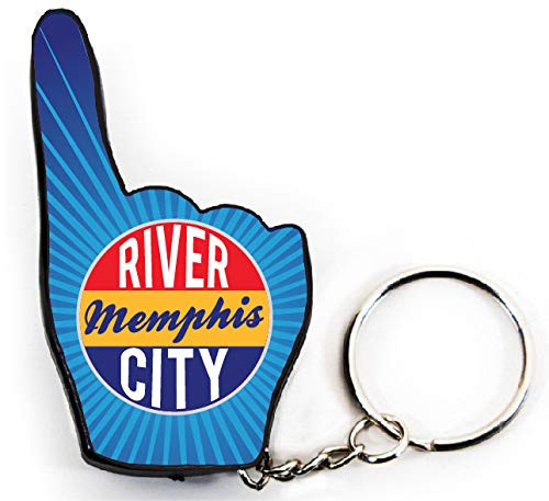 Memphis Tennessee City Sunset Souvenir Plastic -1 Fan Key Chain