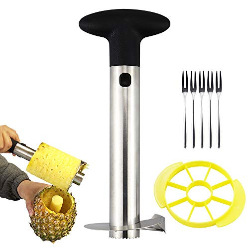 Vanleonet Pineapple slicer Corer, -Upgraded- 304 Stainless Steel Pineapple Cutter pineapple corer slicer tool for home and kitchen