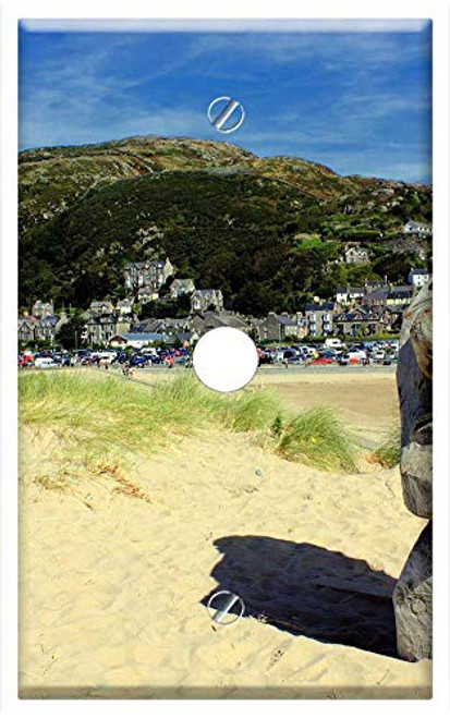 Single Hole Device Telephone/Cable Wall Plate Cover - Barmouth Wales Harbour Boats Sand Mawddach Single Hole Device Telephone/Cable Wall Plate Cover - Barmouth Wales Harbour Boats Sand Mawddach