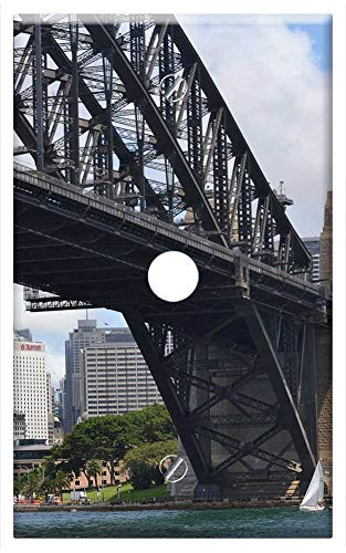Single Hole Device Telephone/Cable Wall Plate Cover - Harbour Bridge Sydney Australia Bridge Architecture