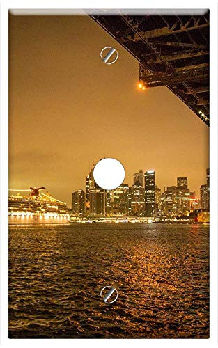 Single Hole Device Telephone/Cable Wall Plate Cover - Sydney Australia Sydney Opera House Sydney Harbour 1