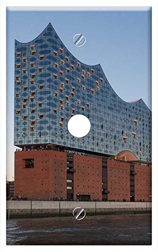 Single Hole Device Telephone/Cable Wall Plate Cover - Hamburg Germany Harbour City Elbe Philharmonic Hall