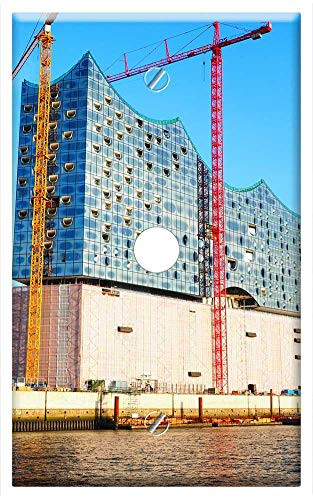 Single Hole Device Telephone/Cable Wall Plate Cover - Elbe Philharmonic Hall Hamburg Landmark Harbour City
