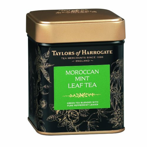 Taylors of Harrogate Moroccan Mint Green Tea Loose Leaf, 4.41 Ounce Tin