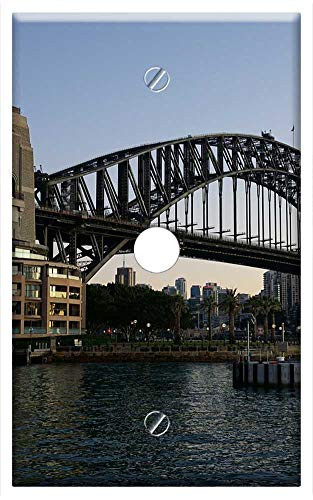 Single Hole Device Telephone/Cable Wall Plate Cover - Sydney Harbour Bridge Early Australia City