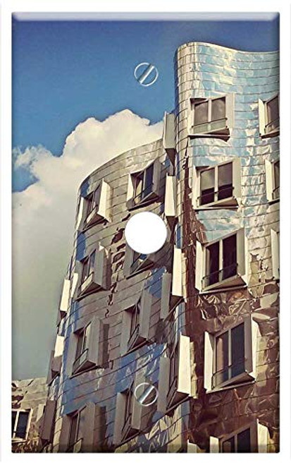 Single Hole Device Telephone/Cable Wall Plate Cover - Gehry DUsseldorf Architecture Modern Media Harbour Single Hole Device Telephone/Cable Wall Plate Cover - Gehry DUsseldorf Architecture Modern Media Harbour