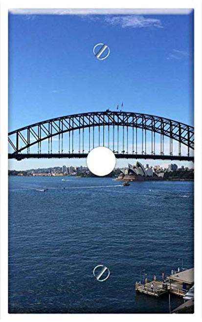 Single Hole Device Telephone/Cable Wall Plate Cover - Sydney Bridge Australia Harbour City Architecture Single Hole Device Telephone/Cable Wall Plate Cover - Sydney Bridge Australia Harbour City Architecture